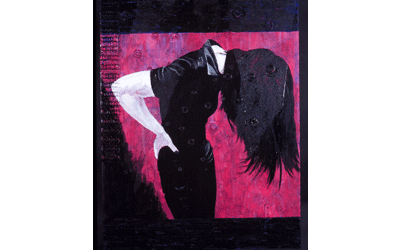 Textural Painted Portrait